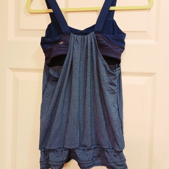 Lululemon Run Back On Track Tank in Blue/Wee Are From Space Limitless Blue Black - Picture 10 of 10